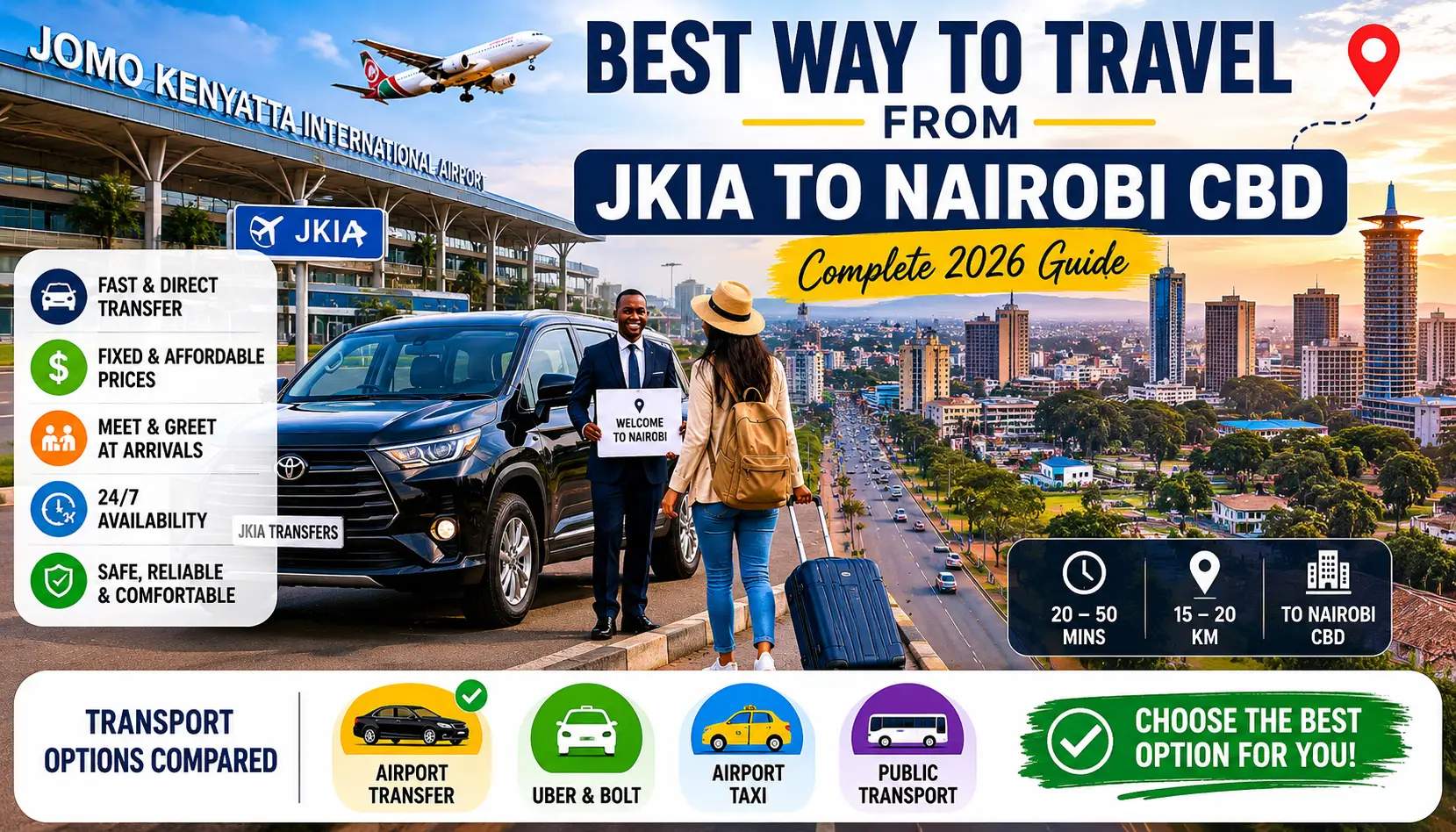 Best Way to Travel From JKIA to Nairobi CBD